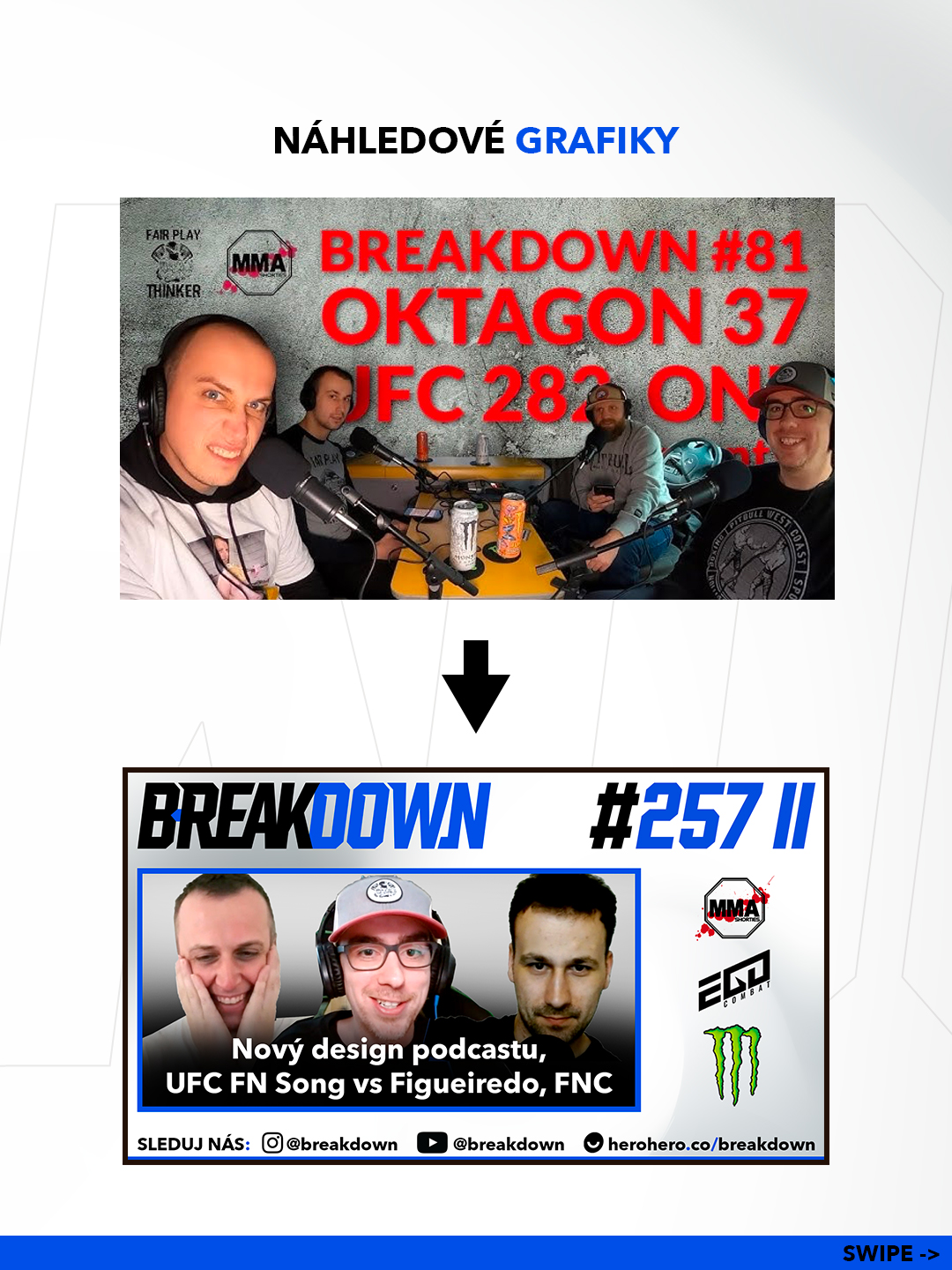 Breakdown — proměna náhledové grafiky podcastu