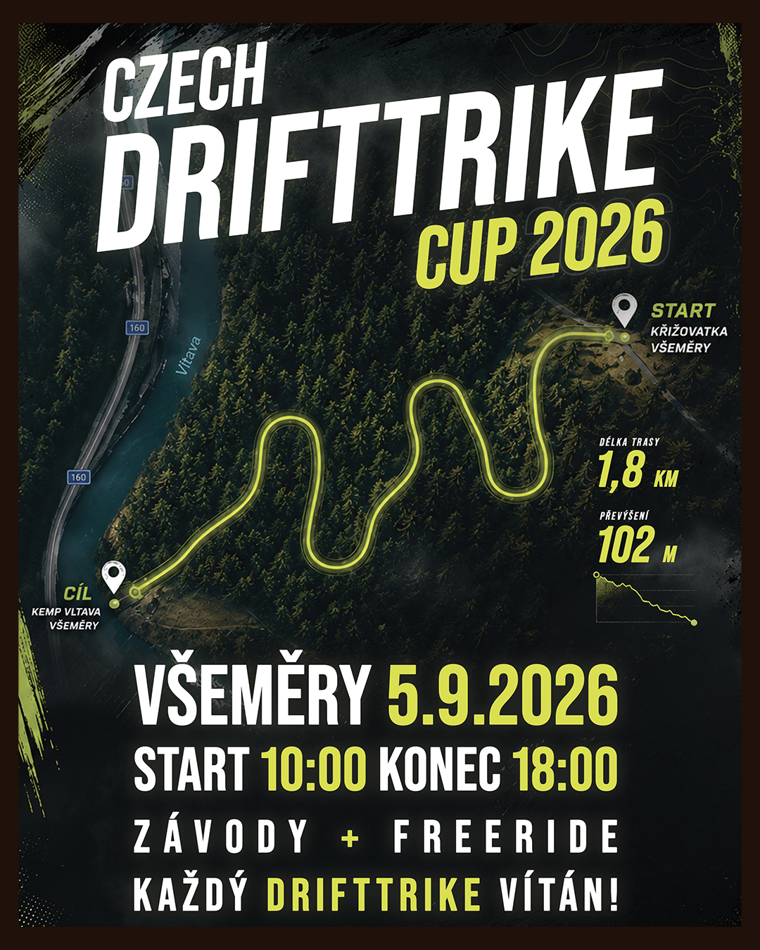 Caveman Barbershop — Czech Drifttrike Cup 2026 plakát