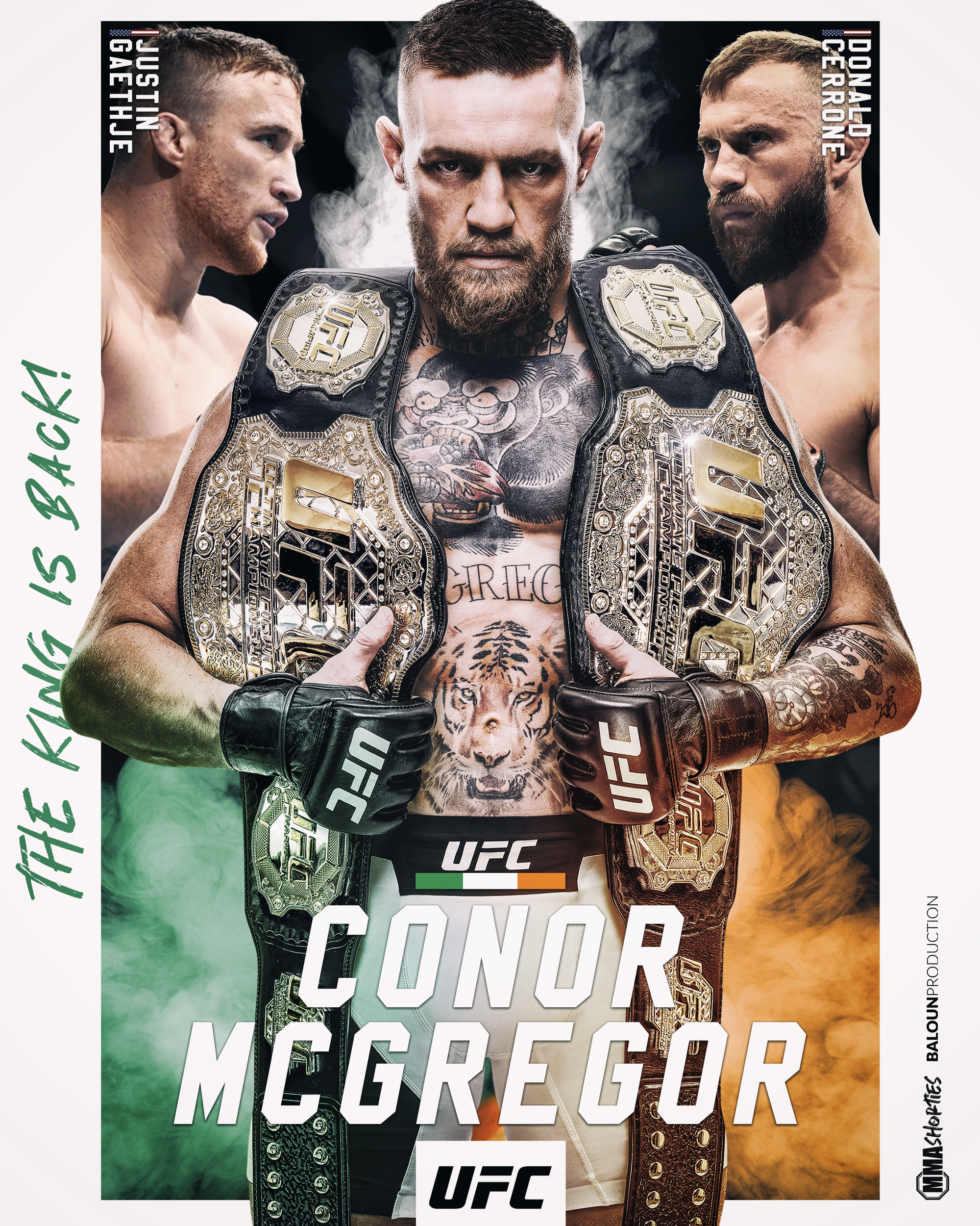 MMA Shorties — Conor McGregor campaign artwork