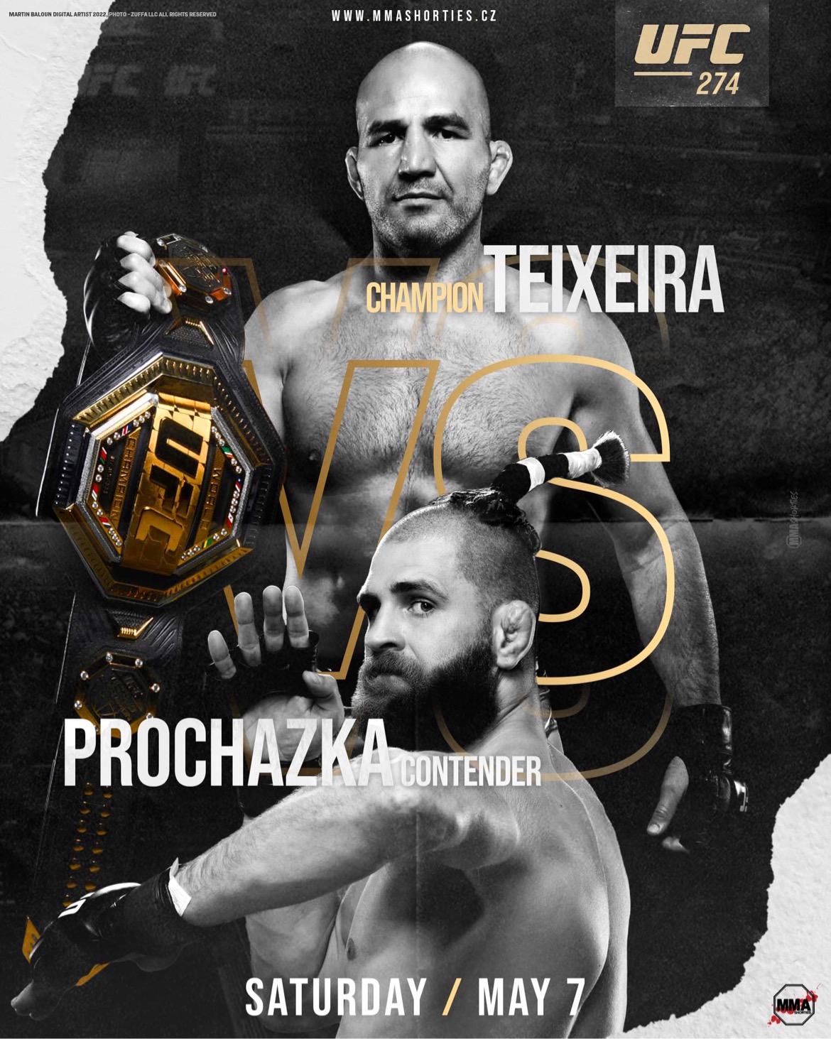 MMA Shorties — UFC 274 fight artwork