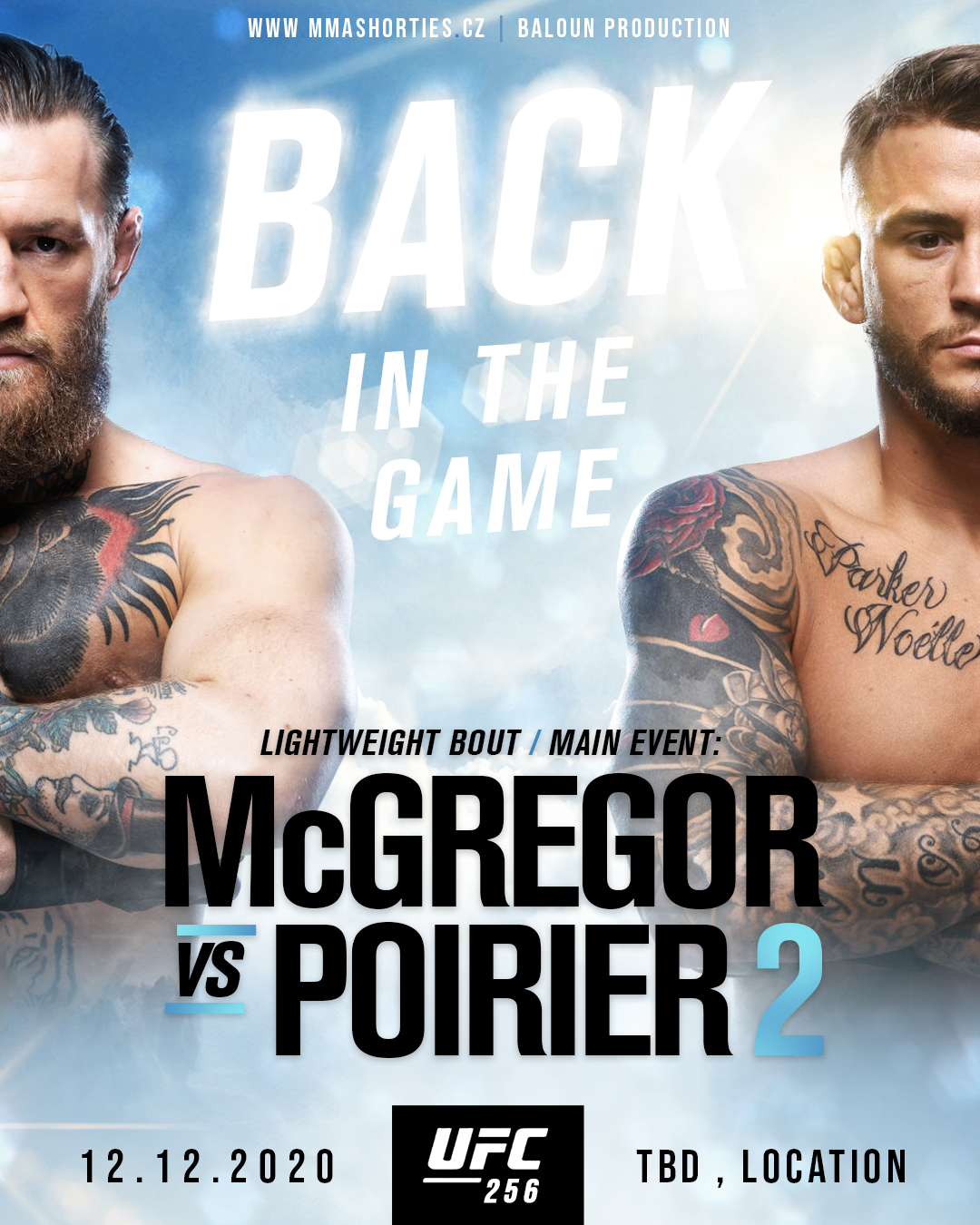 MMA Shorties — McGregor versus Poirier artwork