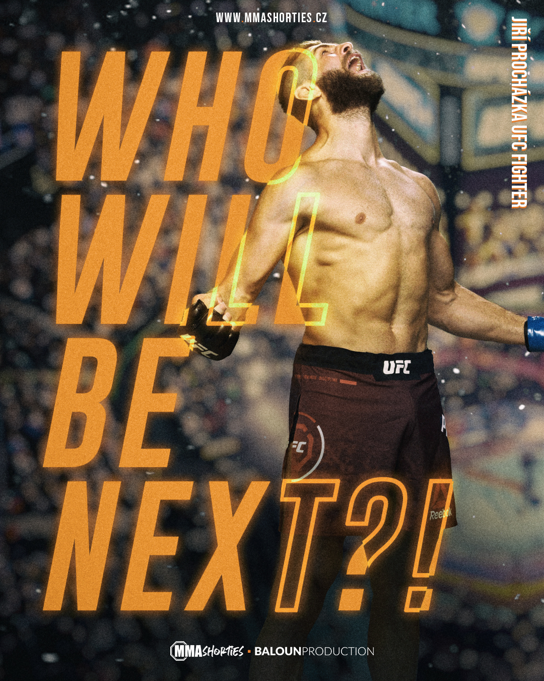 MMA Shorties — Jiří Procházka campaign artwork