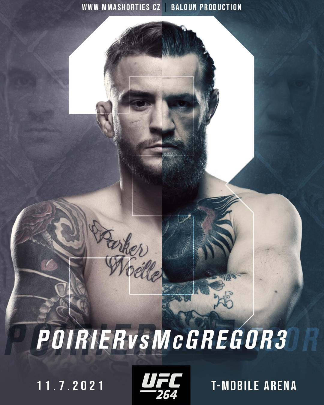MMA Shorties — Poirier versus McGregor artwork