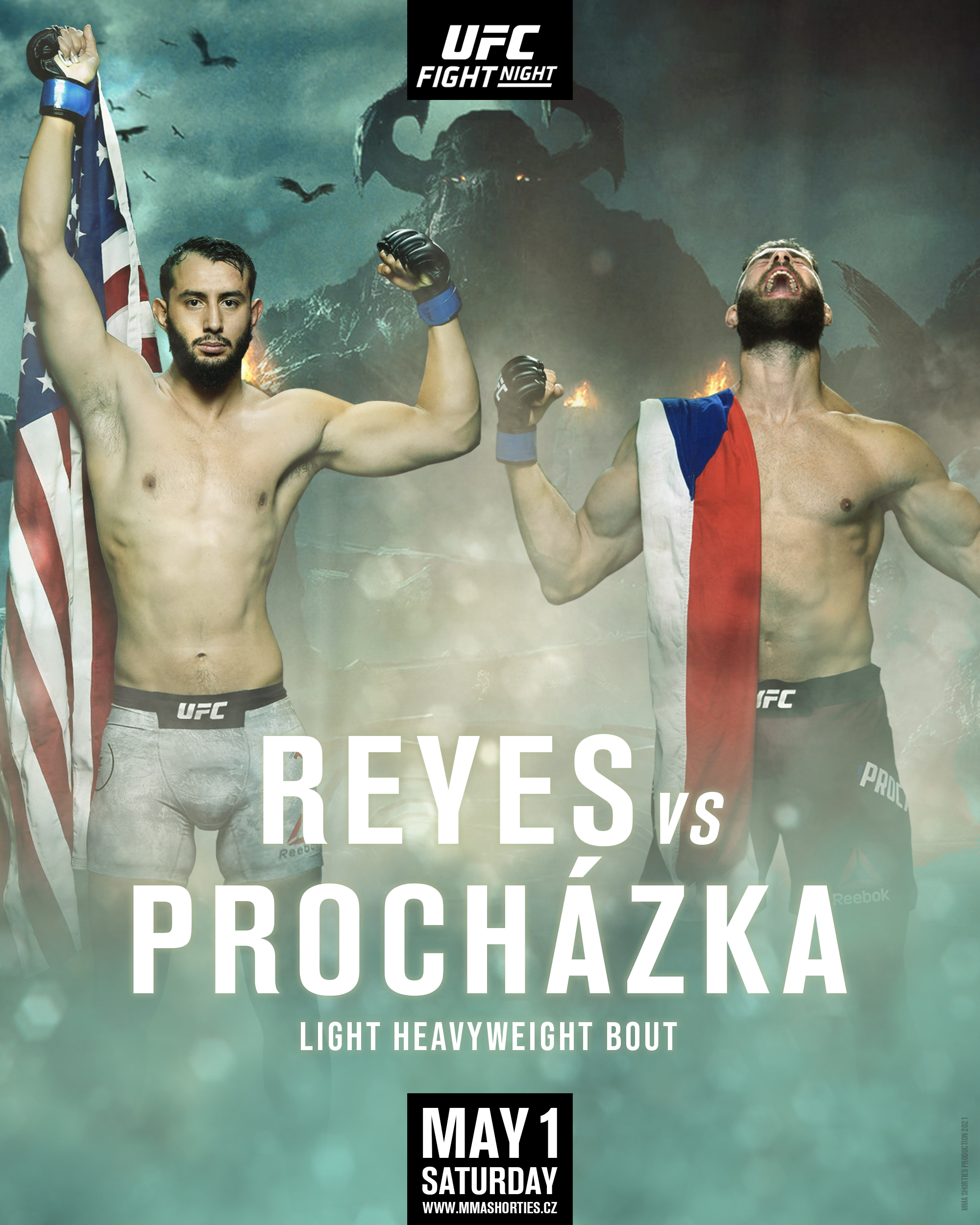 MMA Shorties — Reyes versus Procházka artwork